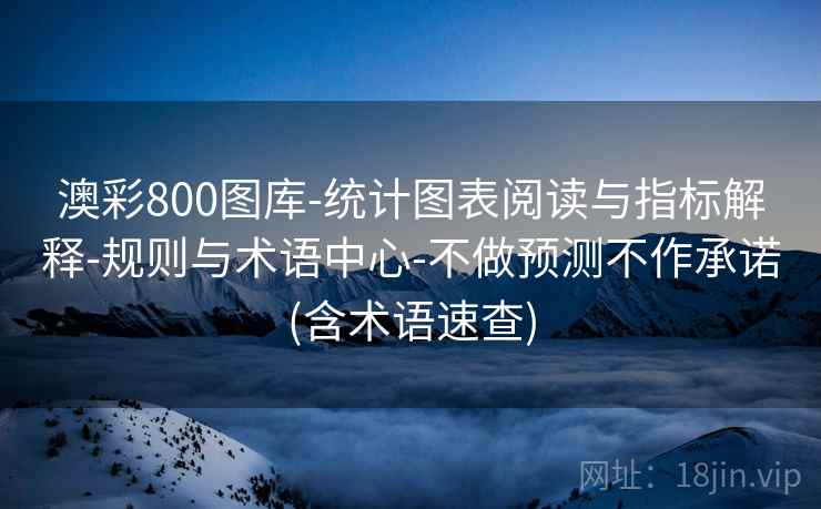 澳彩800图库-统计图表阅读与指标解释-规则与术语中心-不做预测不作承诺(含术语速查)  第2张